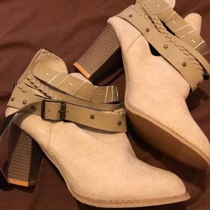 Cream booties